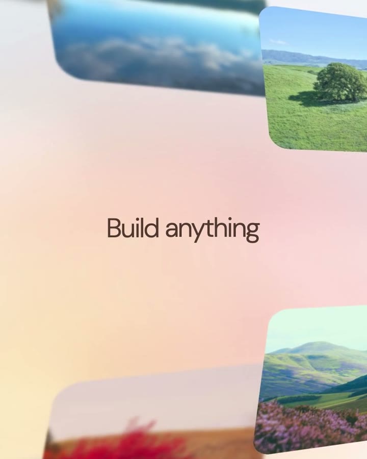 Build anything, a close crop from Lovable, just say it