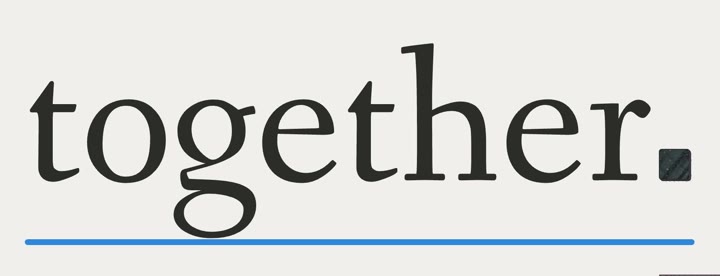 together., a close crop from Notion, in pieces